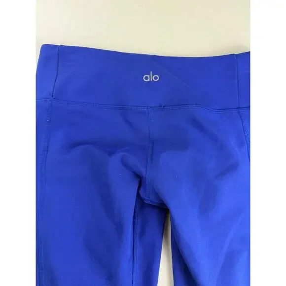 Alo Yoga Moto Leggings - Bright Blue - Women's Size S